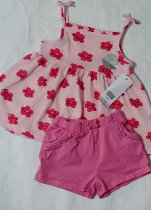 Футболка, шорты фирма f&f на 3-4 лет на 104 см