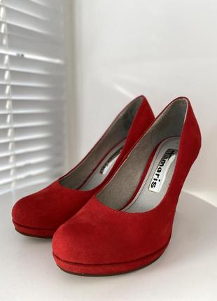 Туфли красного цвета tamaris3 фото