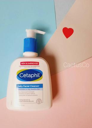 Гель для очищення обличчя для комбінованої та жирної шкіри cetaphil сша