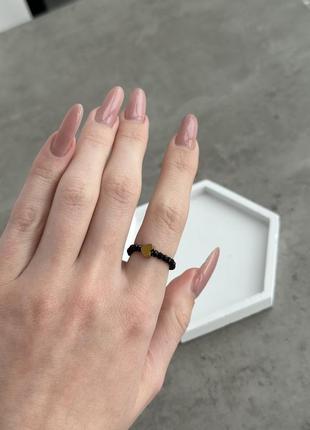 Кольцо кольца с сердечком ручной работы5 фото