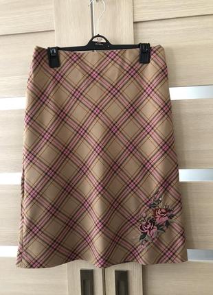 Спідниця віскоза вінтаж ретро вишивка