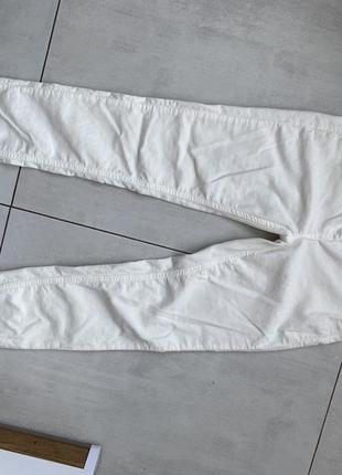 Белые брюки, на мягком флисе4 фото