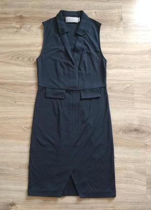 Оригинальное дизайнерское платье графитового цвета