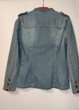 E-vie женская джинсовая куртка, джинсовка с вышивкой2 фото