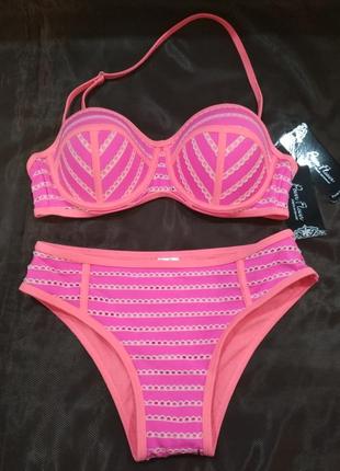 Купальник 🔥 з пушем flower power. розмір 40.