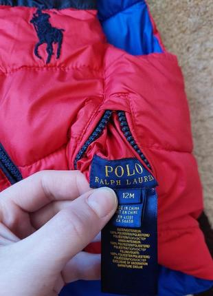 Двухсторонняя детская безрукавка, жилетка polo ralph lauren, оригинал5 фото