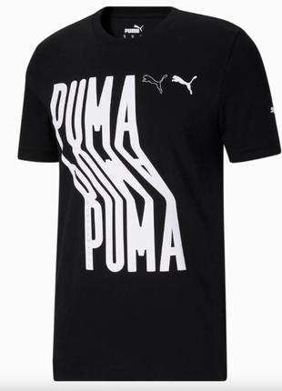Черная мужская футболка puma