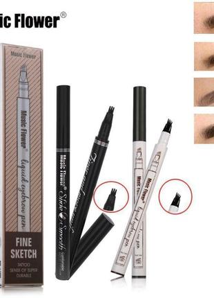 Карандаш для бровей music flower dark brown