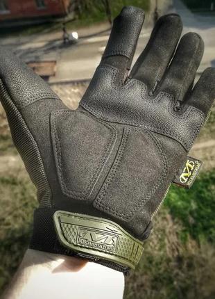Перчатки тактические - "mechanix. m-pact pro" - олива