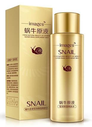 Увлажняющий тонер для лица с муцином улитки images snail toner, 120 мл