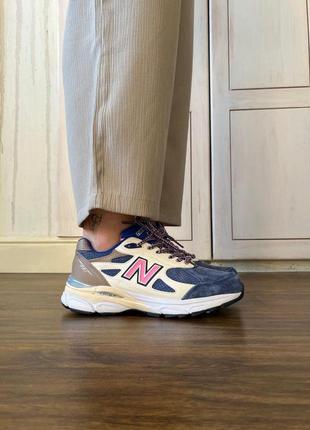 Жіночі кросівки new balance 990 v3 kith daytona / smb