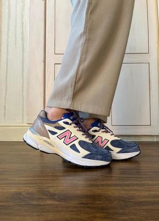 Женские кроссовки new balance 990 v3 kith daytona / smb3 фото