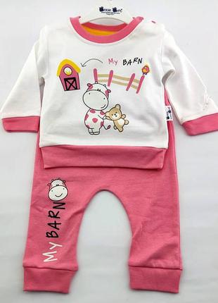 Костюм 3, 6 месяцев туречевая костюм для новорожденного набор на девочку белый