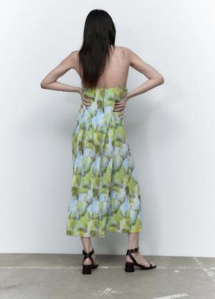 Шифоновий сарафан довга сукня сарафан в плісіровку плаття літнє3 фото