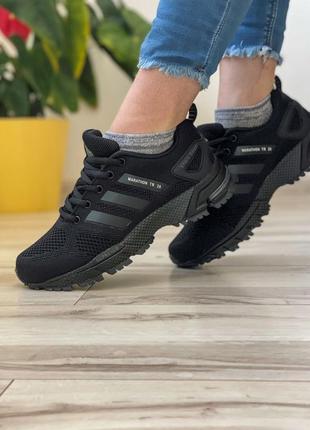 Sale! кроссовки женские adidas marathon tr 26 черные2 фото