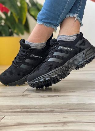 Sale! кроссовки женские adidas marathon tr 26 черные3 фото