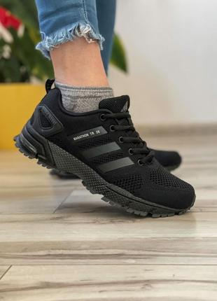 Sale! кроссовки женские adidas marathon tr 26 черные9 фото