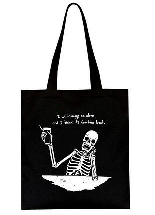 Шоппер еко-сумка goth skull