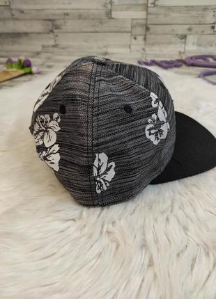 Женская кепка реперка ailafang бейсболка серая с цветочным принтом размер 52-583 фото