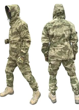 Зимовий костюм гірка 5 - атакс a-tacs fg  зимова на флісі військова тактична форма тепла7 фото