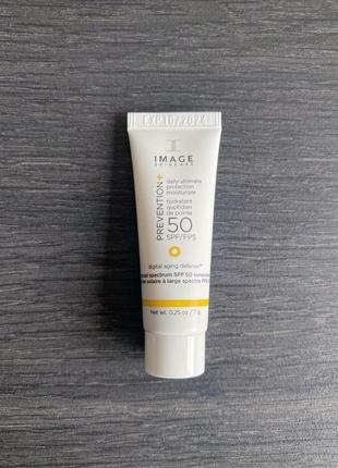 Омолоджуючий денний крем image skincare ultimate protection moisturizer spf 50, 7 g1 фото