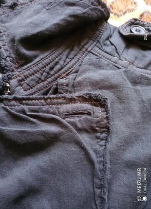 (190) черный котоновый  тренч pageboy /размер м7 фото