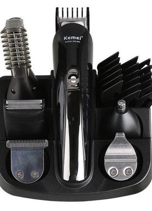 Машинка триммер для стрижки волос kemei (11 в 1 + подставка)2 фото