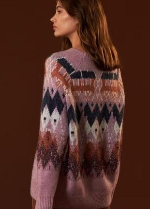 Распродажа мягкий теплый джемпер свитер с узором3 фото