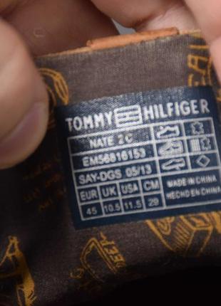 Tommy hilfiger nate 2c mid мокасини топсайдери туфлі чоловічі шкіряні. оригінал. 45 р./29.5 см.7 фото