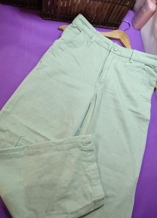 💡⬇️брюки фисташковые.прямой крой 100%коттон⬇️💡 оформление безопасной оплаты 24 на 7 💡⬇️