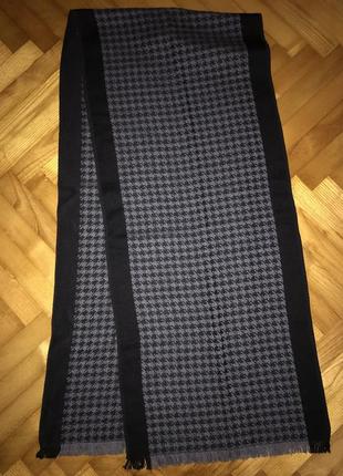 Італійський елегантний вовняний шарф візерунок гусяча лапка!