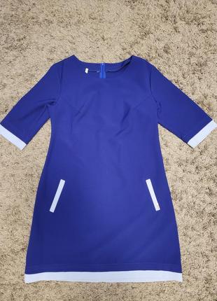 Нарядна жіноча сукня синя святкова