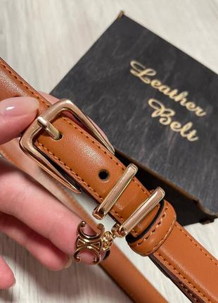 Ремень пояс женский кожаный в стиле celine / ремінь пояс жіночий в стилі celine