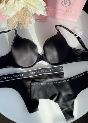 Черный бюст victoria’s secret с пуш ап