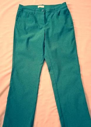 Темно-зеленые стрейчевые штаны №1br1 фото
