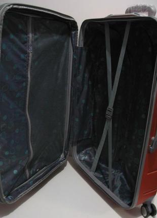 Дорожный пластиковый чемодан (большой-оранжевый) 19-03-0247 фото