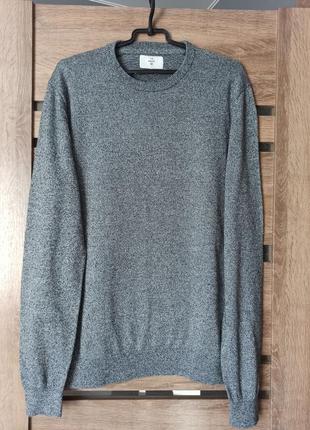 Меланжевий светр, пуловер the basics