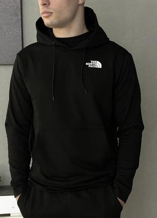 Мужское худи the north face черное весеннее летнее осеннее | мужская толстовка зе норт фейс черная