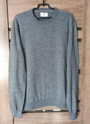 Меланжевий светр, пуловер the basics2 фото