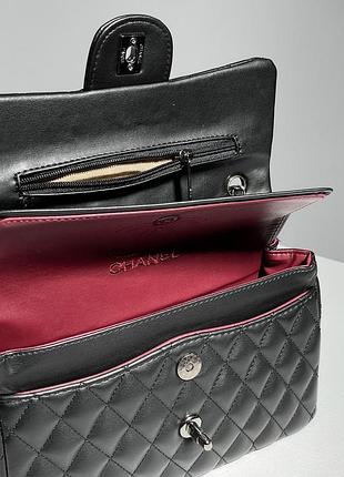 Сумка в стиле chanel 2.55 total black 4
