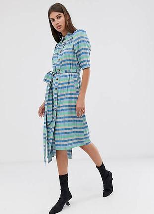 Сукня сорочка міді asos р.14