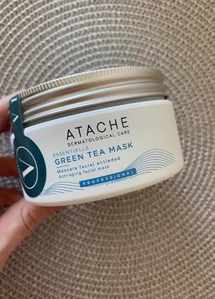 Маска линейки atache essentielle green tea mask зеленый чай1 фото