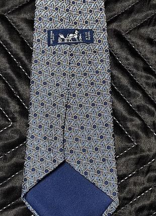 Винтажный галстук hermes silk twil  7633 ta6 фото