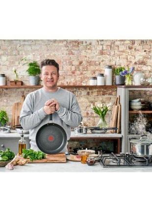 Сковорода tefal jamie oliver quick x26 easy e3030474 (24 см.)7 фото