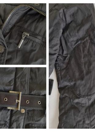 Черная куртка с поясом tom tailor7 фото