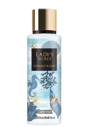 Жіночий парфумований спрей-міст для тіла lady's secret midnight bloom, 250 мл