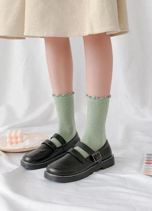 Набір однотонних жіночих носочків 7 шт3 фото