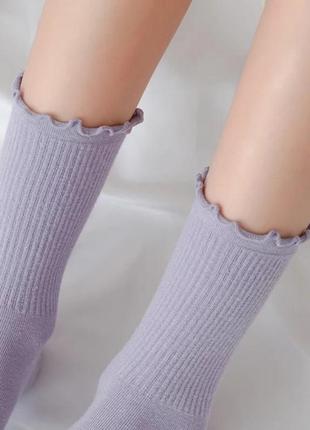 Набір однотонних жіночих носочків 7 шт6 фото