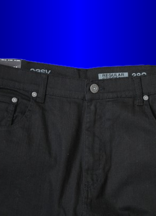 Классические чёрные мужские джинсы прямого кроя  38/30 easy denim5 фото