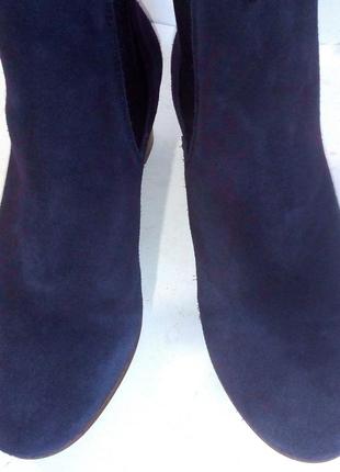 🥾 стильные замшевые ботинки челси ботильоны на каблуке, р.36 код b36376 фото